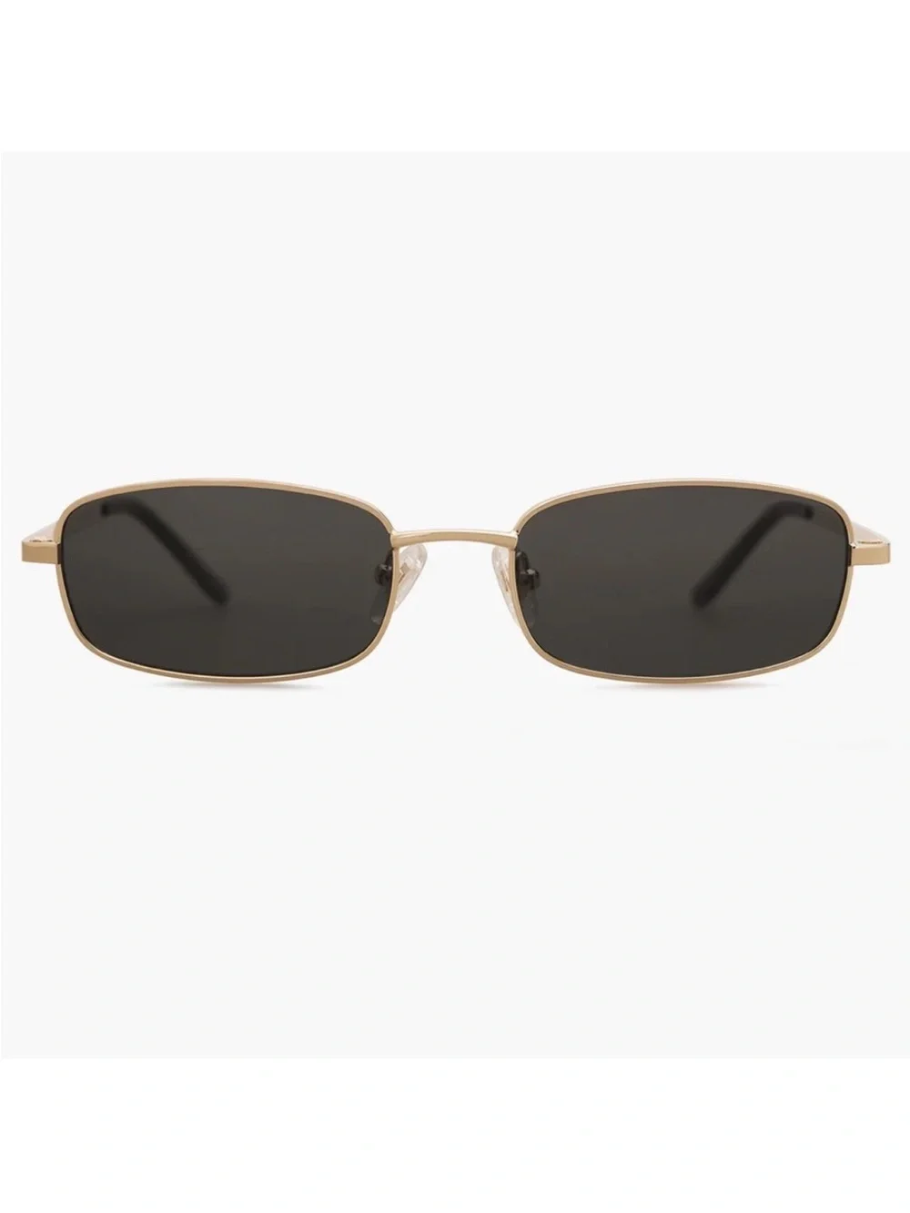 Stylish Black small retro square rectangular Sunglasses